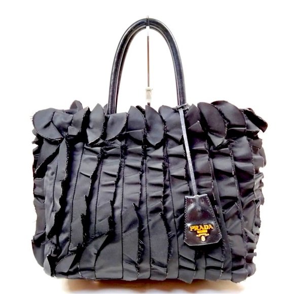 Prada Handbags - Prada Tessuto Nylon Ruffle Bag